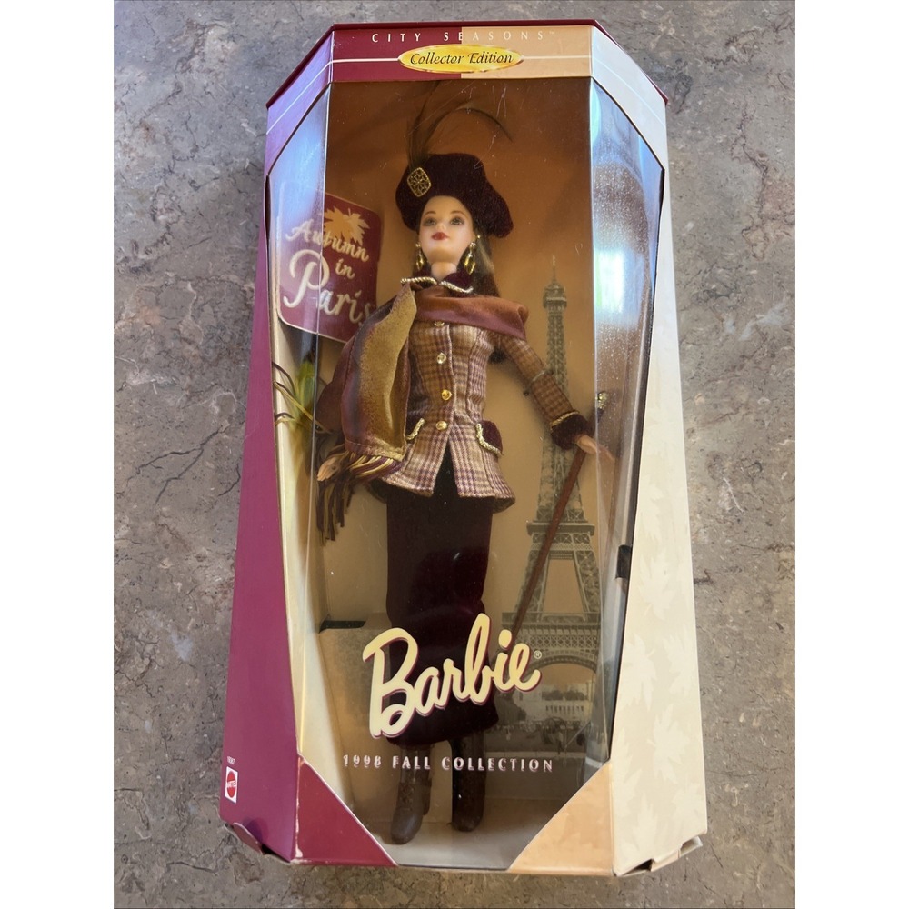 Vintage 1997 Barbie Doll Autumn In Paris Fall Collection